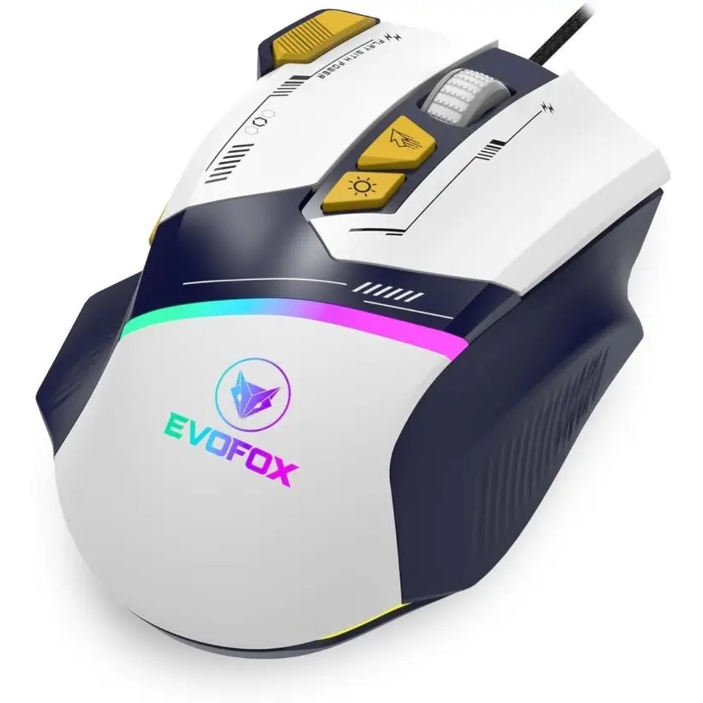 EVOFOX Blaze RGB Wired Ambidextrous Optical Gaming Mouse (USB 2.0, Blue)